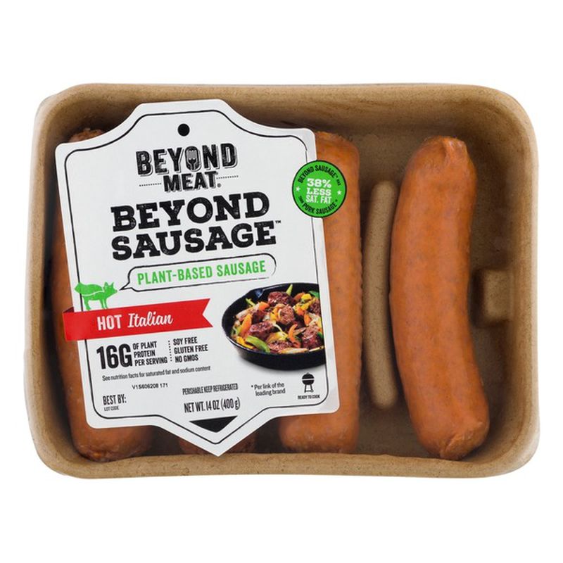 Cook Beyond Meat Sausages into crumbles added with your favorite seasoning to make a mouthwatering topping to the Farr Better Creamy Mushroom Stroganoff..