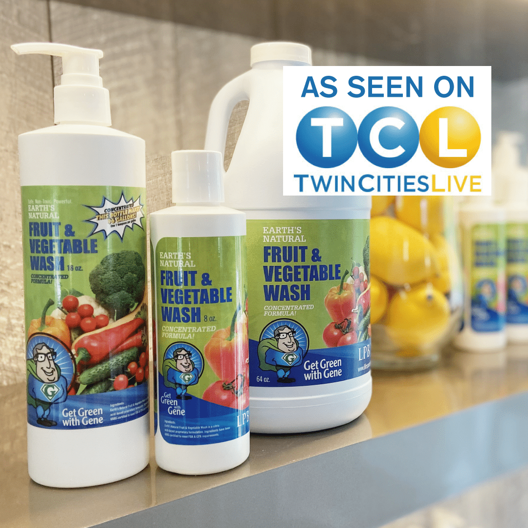 Farr Better Recipes prefers Earth's Natural Fruit & Vegetable Wash to clean all our produce.