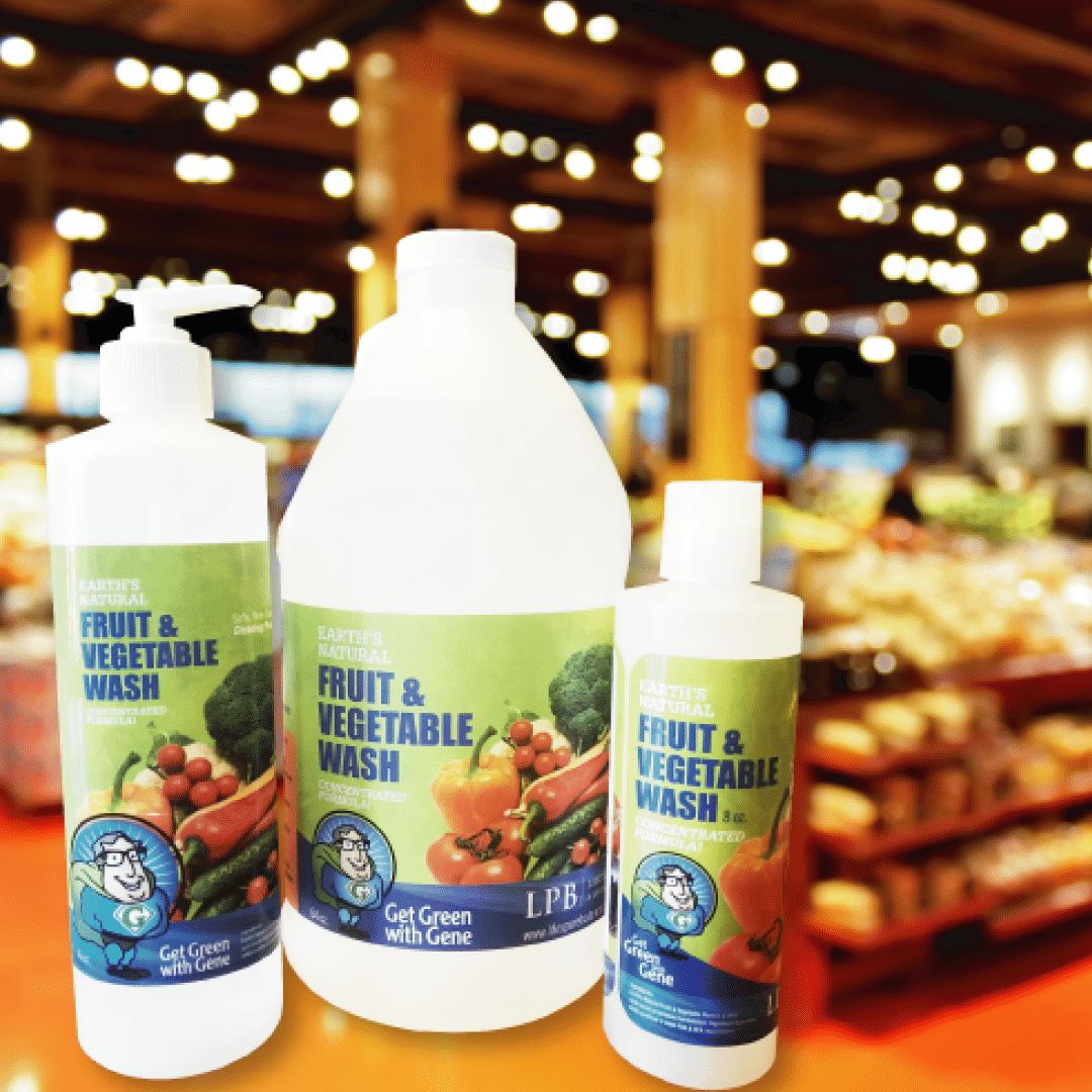 Many sizes available in the Earth's Natural Fruit and Vegetable Wash