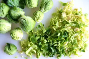 Click here to see how to prepare Brussels sprouts and its health benefits for the Farr Better Creamy Mushroom Stroganoff.