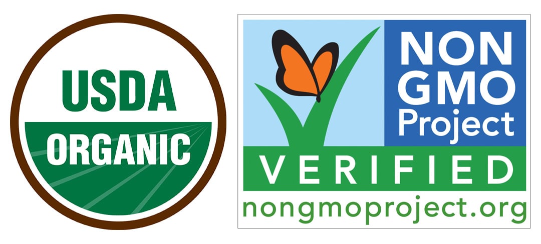 USDA ORGANIC NON-GMO PROJECT VERIFIED