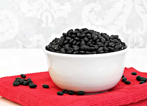 Drain and rinse the black beans for the Farr Better Black Bean Corn Salza Recipe