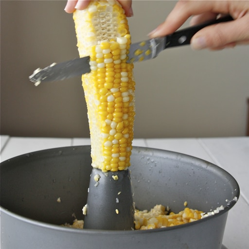 If you want fresh corn for the Farr Better Black Bean Corn Salza Recipe