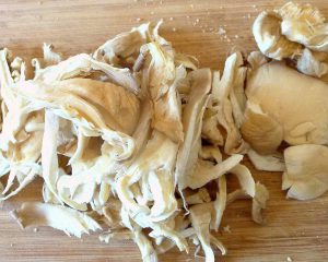 Shred Oyster Mushrooms for Farr Better Recipes®