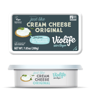Click here to see Violife Just Like Cream Cheese Original. Farr Better Vegan Cream of Mushroom Soup has dairy-free cream cheese as an ingredient in Farr Better Recipes®