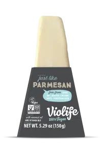 Farr Better Creamiest Dairy-Free Alfredo Sauce has Violife Just Like Parmesan cheese as an ingredient in Farr Better Recipes®